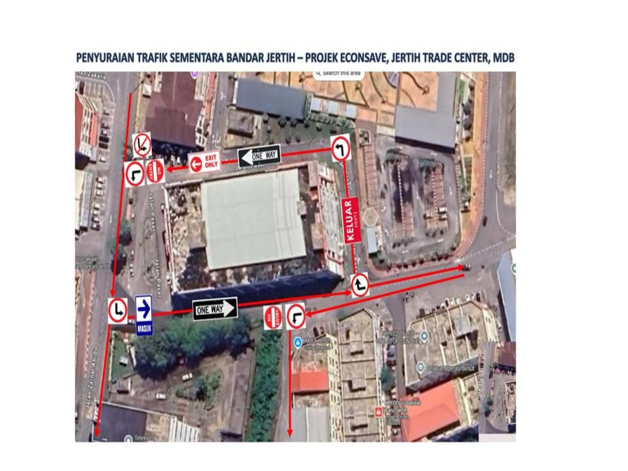 NOTIS MAKLUMAN PENYURAIAN TRAFIK SEMENTARA BANDAR JERTEH